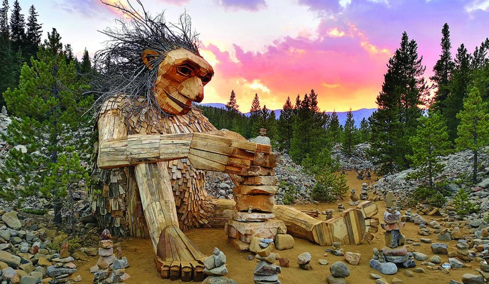 This 15-Foot Wooden Troll Is Hidden On A Forest Trail In Breckenridge.