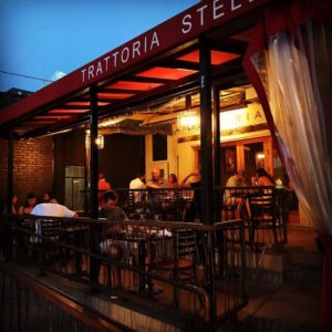 Outdoor dining at Trattoria Stella in Denver