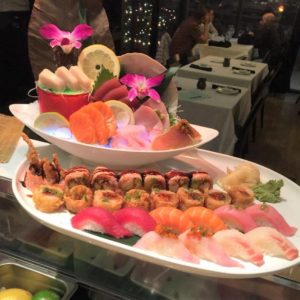Sushi sharing platter at Okinawa in Denver