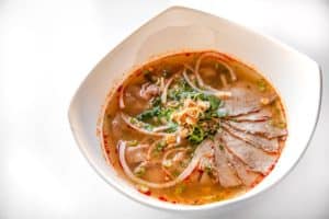 Brothy Vietnamese soup from Pho Haus in Denver