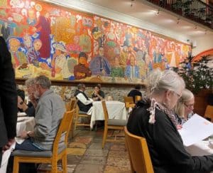 Interiors and mural at Taste of Thailand Restaurant in Denver