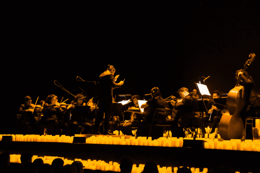 The Candlelight Orchestra performing on stage