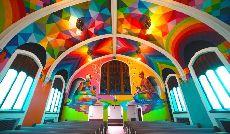Embark On A Journey Of Sight & Sound At This Laser Show Held In A Church